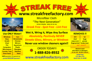 THE Original Streak-free Cloth 16x16  (100cloths)  in retail package